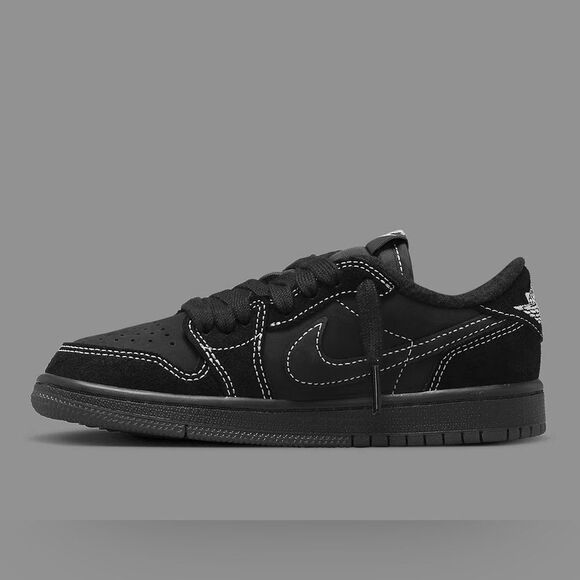 Nike Air Jordan 1 Retro Low Black Phantom Travis Scott  DO5442-001 PreSchool 11C - Picture 7 of 16